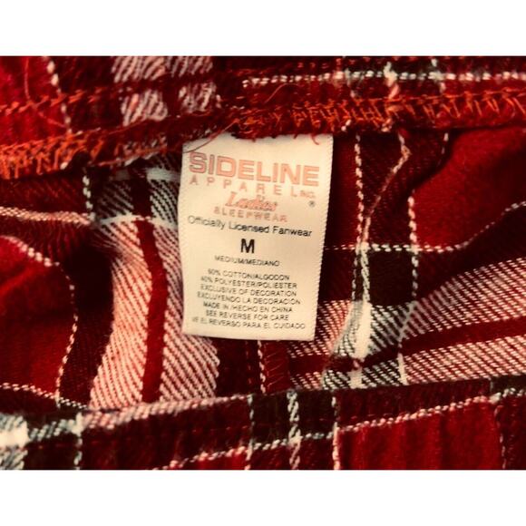 Virginia Tech Hokies Ladies Flannel Pajama Bottoms Size Med Football PJ'S - Picture 5 of 7